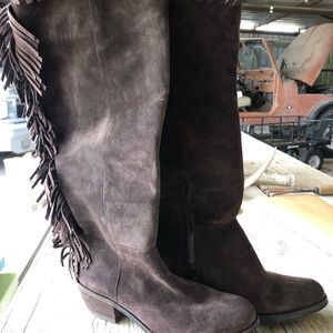 reba brown suede boots